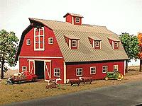American Model Builders 119 HO Country Barn Laser Art Building Kit