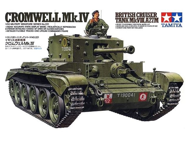 Tamiya 35221 1:35 Cromwell Mk IV Cruiser Military Tank Model Kit