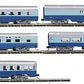 Con-Cor 40402 N Scale Atchison Topeaka Santa Fe Passenger Car Set (5)