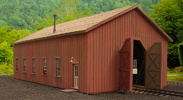 BTS 27486 HO McCabe Lumber Rail Facility Series Kit Car Repair Shop