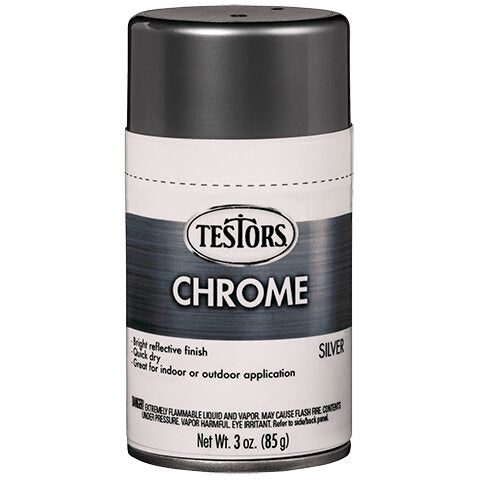 Testors 352617 Silver Chrome Colored Chrome 3 oz. Spray Paint