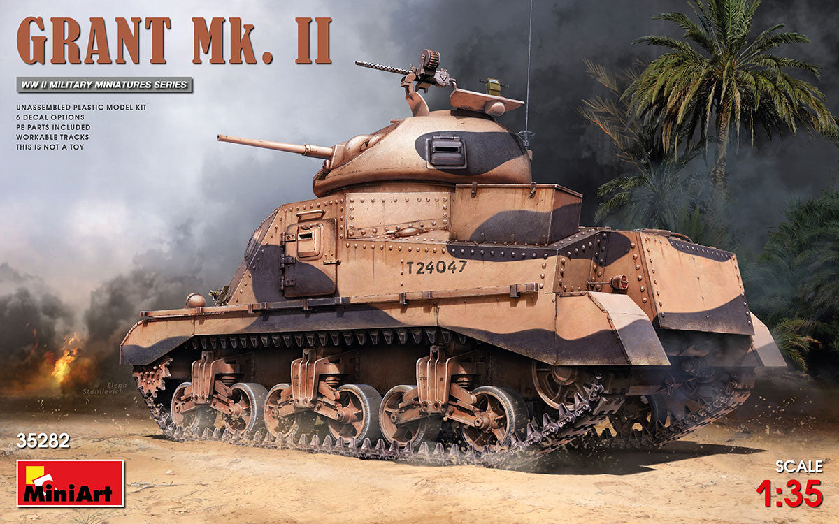 MiniArt 35282 1:35 Grant Mk II Military Tank Model Kit