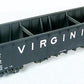 Funaro & Camerlengo 2072 HO Scale Virginian 50' Battleship Gondola 150T W/Decals