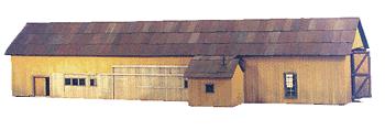Scale Structures 1158 HO Scale D & RGW Durango Co. Car Repair Barn Kit