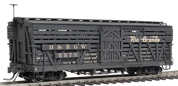 Blackstone Models 340227W HOn3 DRGW 5500-Series 30' Weathered Stock Car #5578