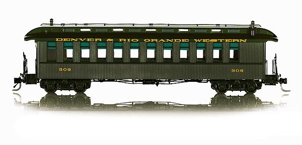 Blackstone Models 350112 HOn3 D&RGW Chili Line Jackson & Sharp Coach (Set of 3)