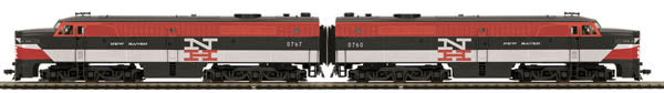 MTH 80-2083-0 HO NH Alco PA A/A Diesel Locomotive Set - DCC Ready (Set of 2)