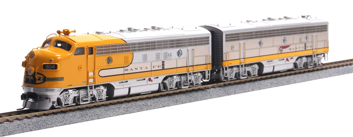 MTH 80-2114-0 HO Santa Fe F-7 A/B Diesel Locomotive Set - DCC Ready (Set of 2)