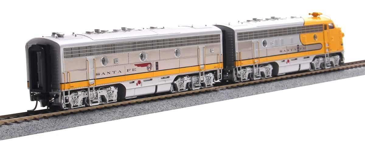 MTH 80-2114-0 HO Santa Fe F-7 A/B Diesel Locomotive Set - DCC Ready (Set of 2)