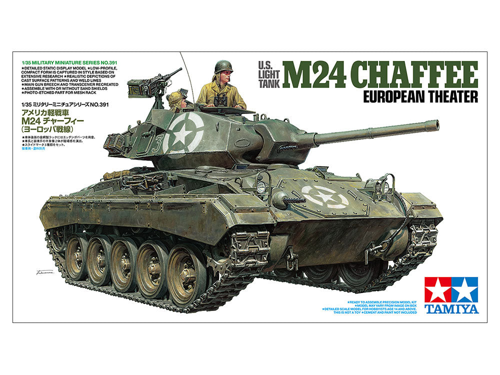 Tamiya 35391 1:35 M24 Chaffee U.S. Light Tank Plastic Model Kit