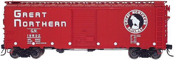 InterMountain 46005 HO 40' 12 Panel Box, GN/Vermillion