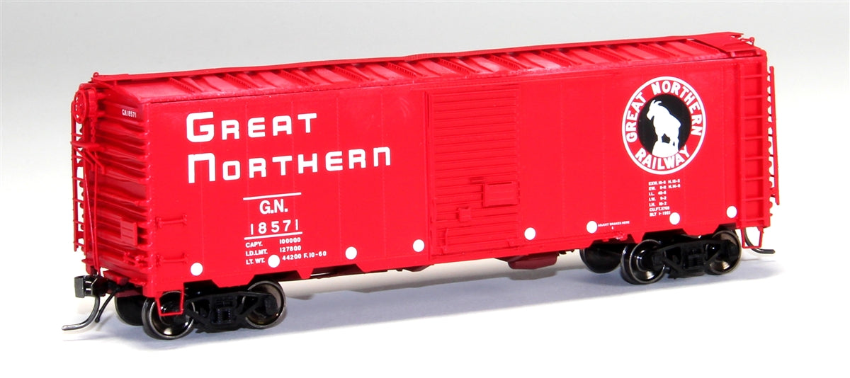 InterMountain 46005 HO 40' 12 Panel Box, GN/Vermillion