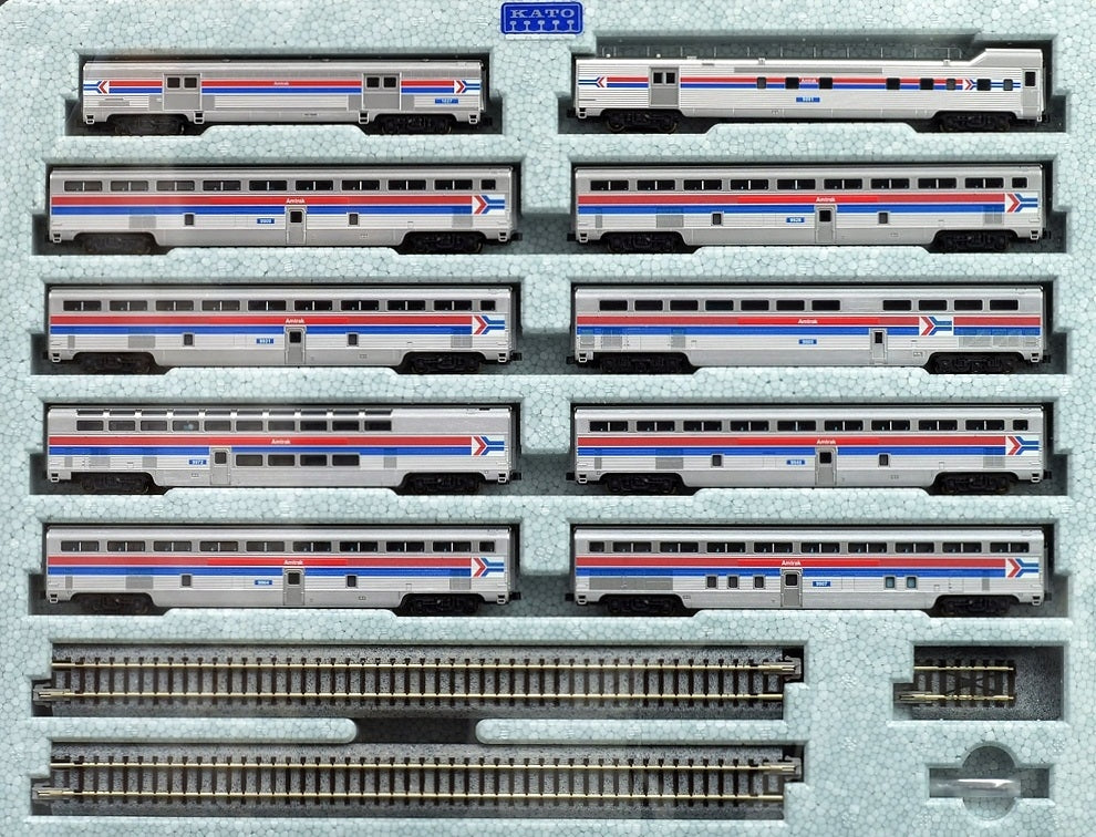 Kato 106-079 N Scale Amtrak El Capitan 10-Car Passenger Set (Set of 10)