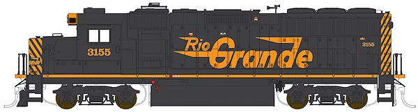 Walthers 920-75402 N Scale DRGW EMD GP60 Diesel Locomotive #3155