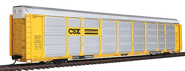 Walthers 920-101405 HO Scale CSX 89' Tri-Level Auto Carrier #700922