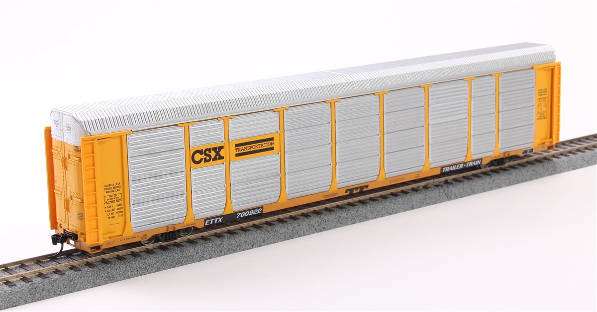 Walthers 920-101405 HO Scale CSX 89' Tri-Level Auto Carrier #700922