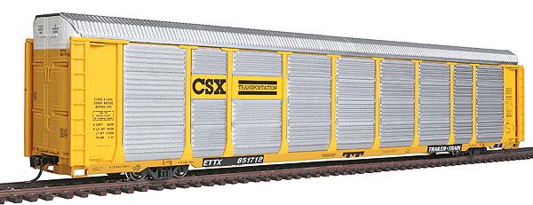 Walthers 920-101406 HO CSX 89' Tri-Level Auto Carrier #851712