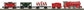 MTH 11-5509-1 O Gauge Christmas 269E Distant Control Steam Freight Set w/PS3