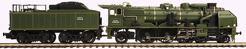 MTH 20-3450-2 Orient Express 2-3-1 Steam Locomotive w/PS 3.0 #231E35