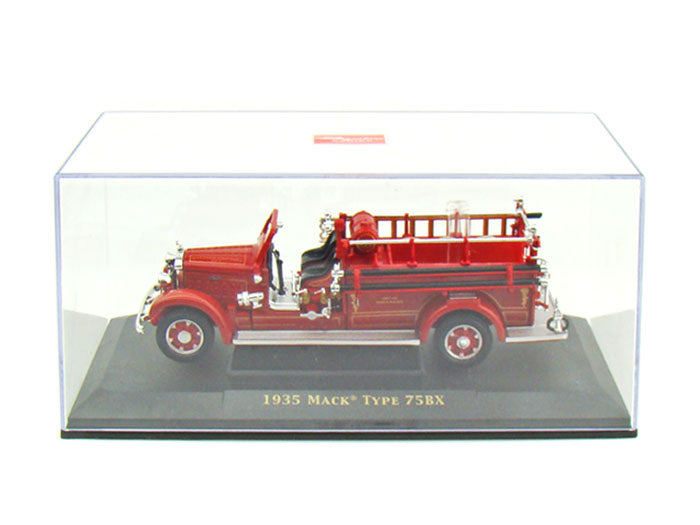 Yat Ming 43001RED 1:43 Red 1935 Mack Type 75BX Fire Engine LN/Box