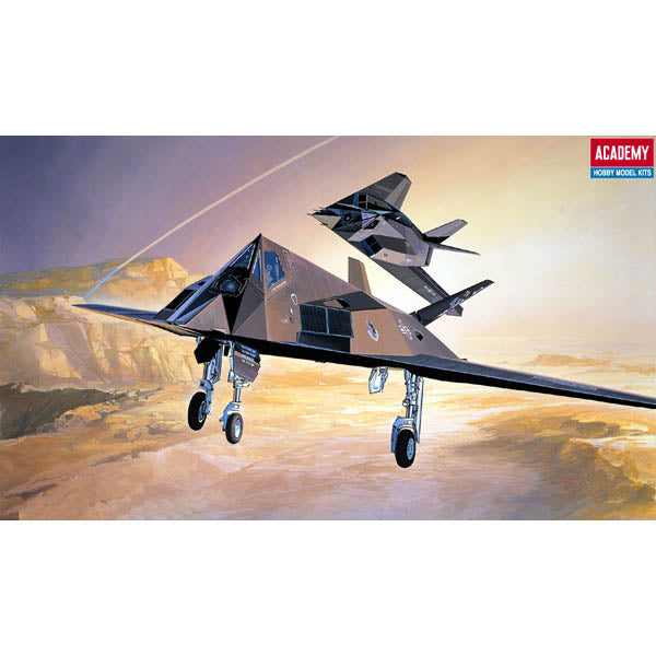 Academy 12475 1:72 F-117A Stealth Fighter w/ Toxic Avenge Military Plane Kit