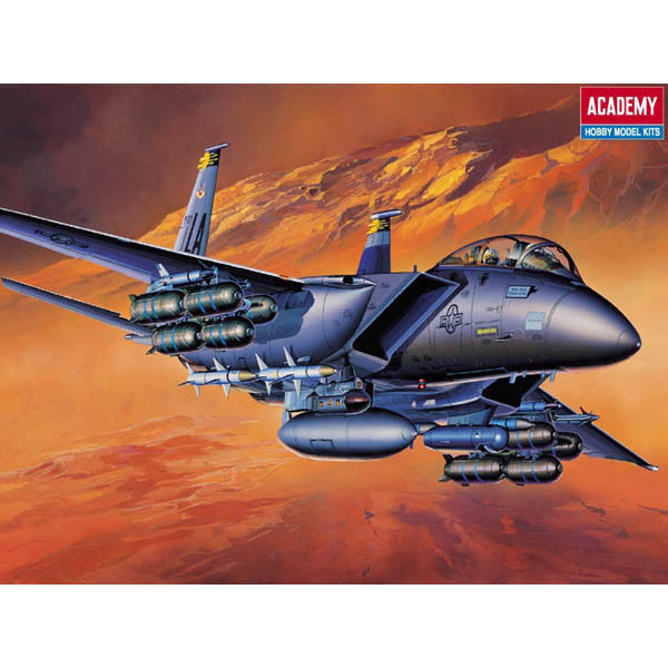 Academy 12478 1:72 F-15E Strike Eagle Military Aircraft Plane Model Kit