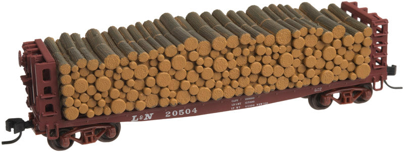Atlas 50001432 N L&N 42' Pulpwood Flat Car #20521