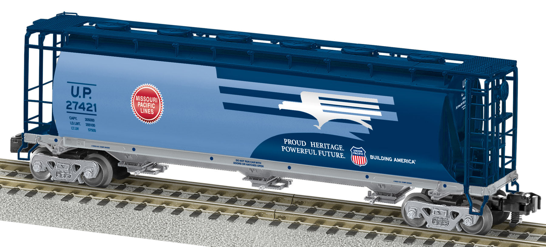 American Flyer 6-48641 S Missouri Pacific UP Heritage Cylindrical Hopper #27421 LN/Box
