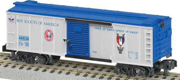 American Flyer 6-48836 S Scale BSA Boy Scout - Eagle Scout Boxcar NIB