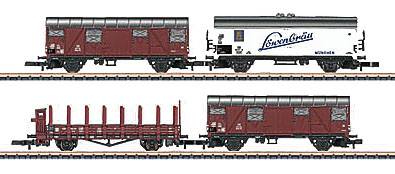 Marklin 86000 Z German Federal Railroad DB Freight Transport Car Set (Set of 4)