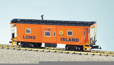 USA Trains R12074 G Long Island Railroad Bay Window Caboose (Metal Wheels)