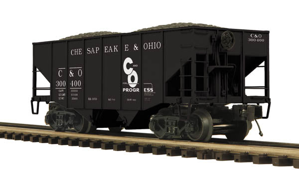 MTH 20-97307 O Chesapeake & Ohio 2-Bay Fish Belly Hopper MT/Box