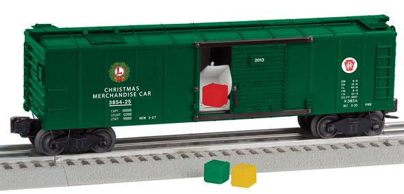 Lionel 6-27949 O Pennsylvania RR Christmas Operating Merchandise Car #3854-25