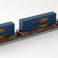 Kato 106-6170 N AOK MAXI-IV 53' Stack Cars w/CSX Containers #55358 (Set of 3) NIB