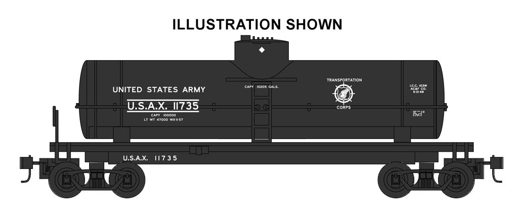 Bachmann 17815 HO U.S. Army 40' Single-Dome Tank Car