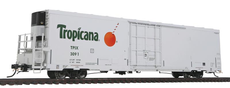 BLMA Models 52706 HO Scale Tropicana Trinity 64' Reefer #3091 NIB