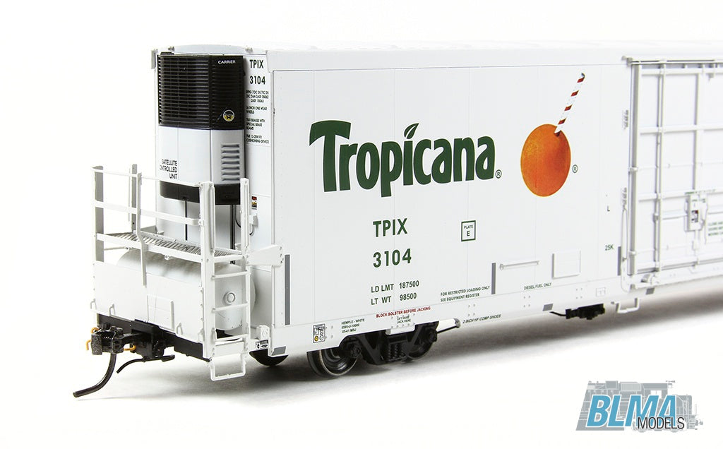 BLMA Models 52706 HO Scale Tropicana Trinity 64' Reefer #3091