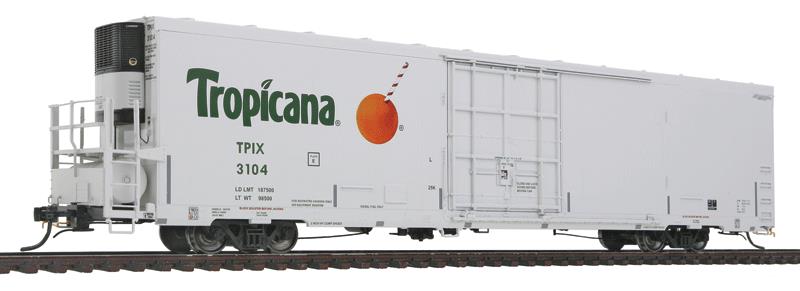 BLMA Models 52707 HO Scale Tropicana Trinity 64' Reefer #3104