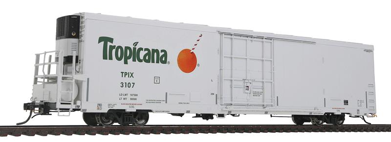BLMA Models 52708 HO Scale Tropicana Trinity 64' Reefer #3107