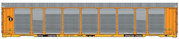 Walthers 920-101407 HO Illinois Central 89' Thrall Enclosed Auto Carrier