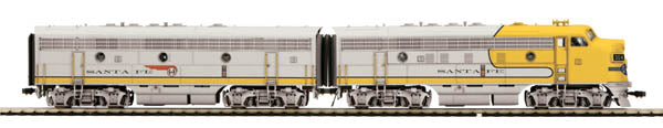 MTH 80-2114-0 HO Santa Fe F-7 A/B Diesel Locomotive Set - DCC Ready (Set of 2)
