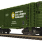 MTH 20-94185 O Gauge British Columbia Railway Reefer Car #822