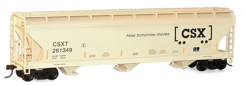 Accurail 20998 HO CSX How Tomorrow Moves ACF 3-Bay Covered Hopper Kit (Set of 3)