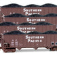 Micro-Trains 99300078 N SP 100-Ton 3-Bay Coal Hopper Runner Pack (Set of 4)