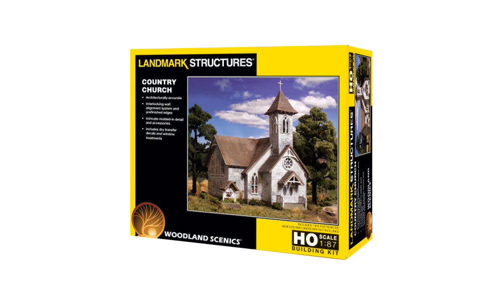 Woodland Scenics PF5191 HO Country Church Building Kit