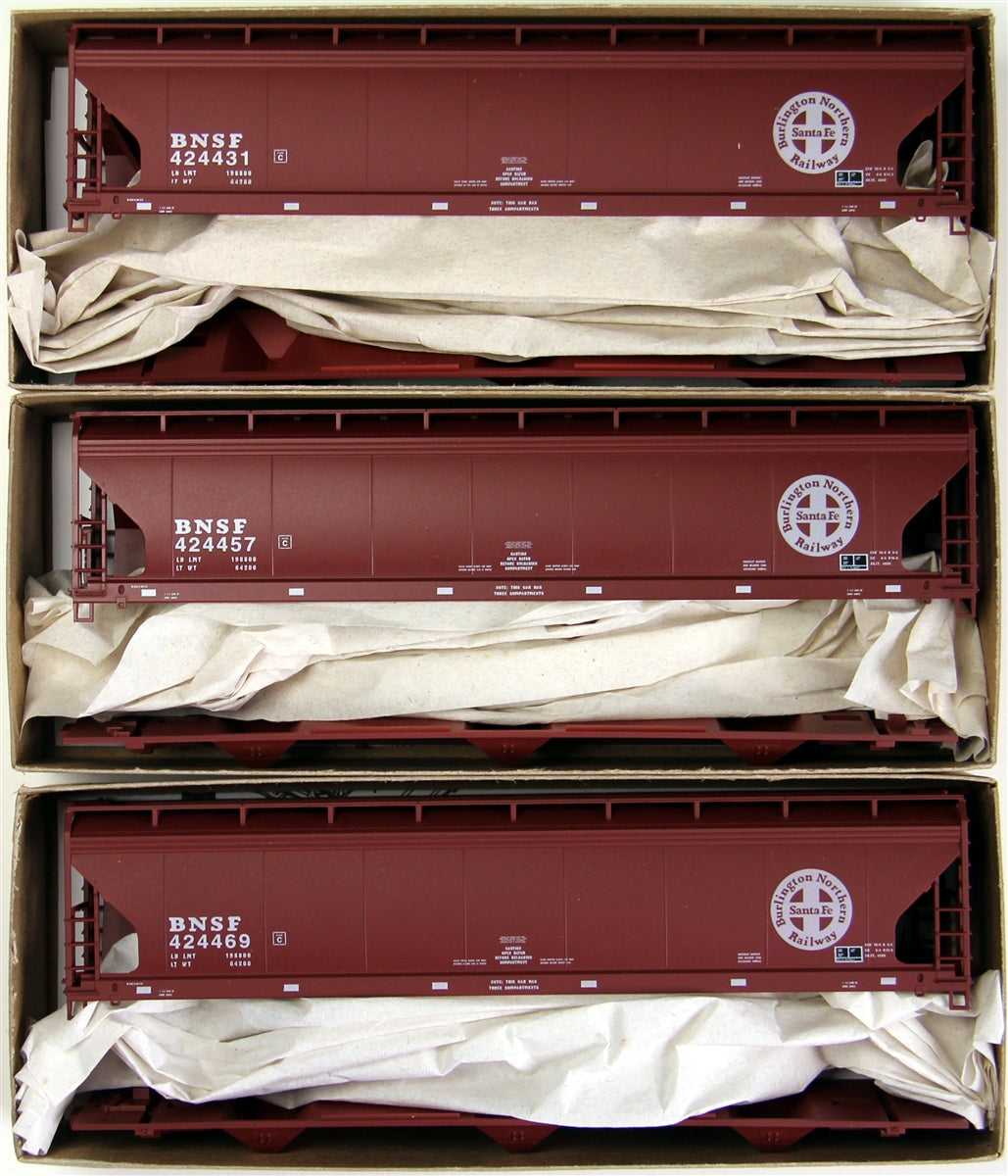 Accurail 8045 HO Scale Burlington Northern Santa Fe ACE 3-Bay Covered Hoppers(3)