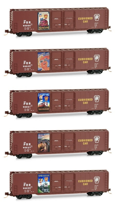 Micro-Trains 99321210 N Scale Pennsylvania Vintage Poster 5-Car Set NIB