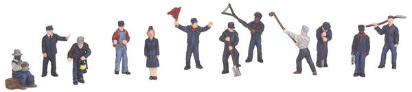 MTH 30-11055 O Scale RailKing Railroad Employees Figure Set #3 (Set of 12)
