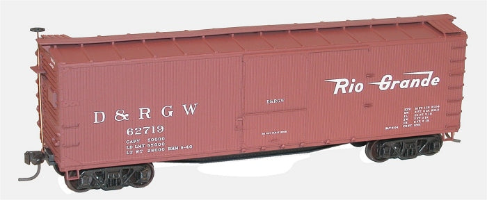 Accurail 46311 HO Scale Denver and Rio Grande Western 40' USRA Double Boxcar