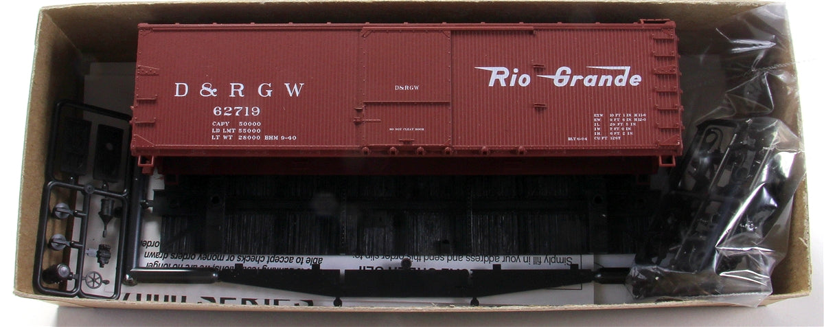 Accurail 46311 HO Scale Denver and Rio Grande Western 40' USRA Double Boxcar
